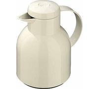 Emsa 504229 Samba Quick Press closure vacuum jug, 1.0 litres, white