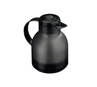Emsa 504235 Samba Quick Press closure vacuum jug, 1.0 litres, translucent black