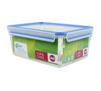 Emsa 508546 Clip & Close rectangular food storage container 3.7 litres, transpar