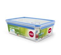 Emsa 508547 Clip & Close rectangular food storage container 5.5 litres, transpar