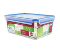 Emsa 512888 Clip & Close box with drip grid, 26.3 x 19.5 x 11 cm, 3.7 l, transpa