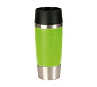 Emsa 513548 Travel Mug Insulated Drinking Cup with Quick Press Closure, 360 ml, Lime