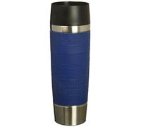 Emsa 515618 Travel Mug Large insulated drinking cup with Quick Press closure, 0.5 litres, blue