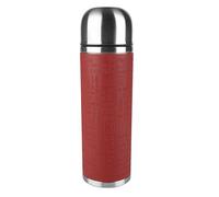 Emsa 515715 Senator Safe Loc silicone sleeve insulated flask, 1.0 litres, red