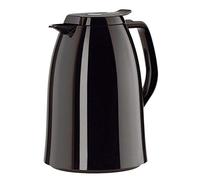 Emsa 517005 Mambo Insulated Jug, 1 Litre, Quick Tip Closure, 100% Leak-Proof, Keeps Hot for 12 Hours/Cold for 24 Hours, High-Gloss Black