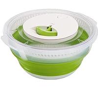 Emsa Basic Salad Spinner, Transparent/Green, 4 L