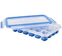Emsa Clip and Close 2.0 Ice Cubes Box, Plastic, Blue/Transparent
