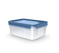 Emsa Clip & Close Eco Food Storage Container, 3.7 L, Eco Design, Leak-Proof, Hygienic, Microwave/Freezer/Dishwasher Safe, BPA-Free, Blue, N1171600