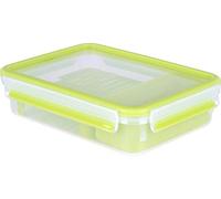 Emsa "Clip & Go Brunch Box, Green/Transparent, 1.20 Litre