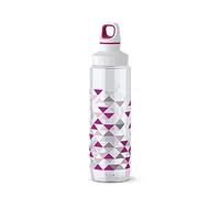 Emsa Drink2Go Tritan 518306 Drinking Bottle, 0.7 Litres, Screw Cap, 100% Leak-Proof, Dishwasher Safe, BPA-Free, Triangle