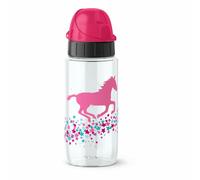 Emsa Drink2Go Tritan Drink Bottle Pink Horse Drink Bottle Drinking Bottle 0.5L