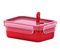 Emsa Microwave Can Clip & Micro 517771 | Microwave Valve | 0.55 L | Lunch Box | Integrated Measurement | Made in Germany | Red/ Transparent