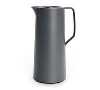 Emsa Motiva N41701 Insulated Jug, 1 Litre, Quick Press Closure, 12 Hours Hot, 24 Hours Cold, Glass Bulb, Made in Germany, Nordic Design, Anthracite