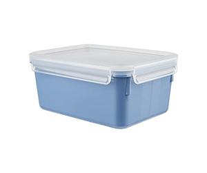 Emsa N10128 Clip & Close Colour Edition Food Storage Container, 2.2 Litres, 100% Leak-Proof/Hygienic, BPA-Free, Dishwasher, Microwave and Freezer Safe, Made in Germany, Aqua Blue