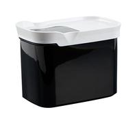 Emsa N11426 Optima Dry Storage Container 1 Litre Rectangular Portrait Format 100% Safe, Hygienic, Safe and Space-Efficient Fresh Seal BPA-Free Black