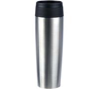 Emsa N20219 Travel Mug Classic Insulated Mug 0.5 litres Comfort Screw Cap Stainless Steel 6 Hours Hot and 12 Hours Cold 100% Leak-Proof Dishwasher Safe 360° Drinking Opening Stainless Steel