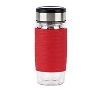 Emsa N20804 Mug Tea Cup, Glass Plastic, red