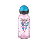 Emsa N30515 Kids Tritan Drinking Bottle | Capacity: 0.4 Litres | 100% Safe/Practical/Hygienic/Leak/Harmless | Smart Drinking Cap | Design: Fairy
