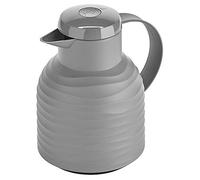 Emsa N40109 Samba Wave Insulated Jug Quick-Press Plastic Glass Insulated Flask Coffee Pot 12 Hours Hot / 24 Hours Cold 100% Leak-Proof Wave Stone 1.0 litres