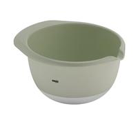 Emsa Prep&Bake Plastic Mixing Bowl, 2.8 litres, Non-Slip Base, Pouring Rim, Stackable, Green, K3242834