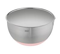 Emsa Prep&Bake Stainless Steel Mixing Bowl 18 cm Non-Slip Base Scratch-Resistant Pouring Rim Stackable Pink K3271834