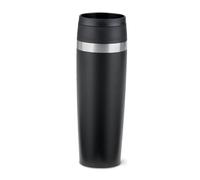 EMSA Travel Mug Coated, Comfort Screw Lid, Quick Press, Powder Coating, Travel-Ready, Convenient, 100% Leak-Proof, Keeps Drinks Cold (12 hrs) and Hot (6 hrs), 360° Drinking, N2023550