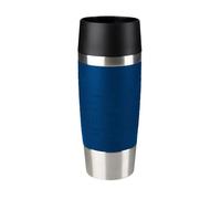 EMSA 513357 Travel Mug Insulated Drinking Cup with Quick Press Closure, 360 ml, Blue