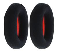 EMSea 1 Pair Ear Pads Replacement Compatible with Kingston HyperX Cloud II Gaming Headphones Ear Cushion Flannel Foam Earphones Accessories Black Red