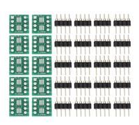 EMSea 10 Pieces MSOP8 SOP8 SOIC8 To DIP8 PCB Board Converter with 4 Pin Gold Plated Pin for Electronics Equipment Repair of Laboratory DIY Industry