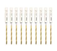 EMSea 10PCS 2.5mm Hex Shank Drill Bits 1/4 Inch Hex Shank Twist Drill Bit High Speed Steel Drill Bit Set for Glass Wood Stainless Steel Metal Plastic
