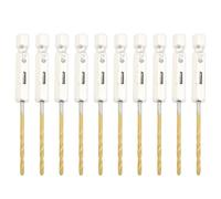 EMSea 10PCS 2mm Hex Shank Drill Bits 1/4 Inch Hex Shank Twist Drill Bit High Speed Steel Drill Bit Set for Glass Wood Stainless Steel Metal Plastic
