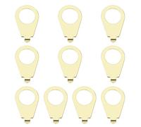 EMSea 10PCS Guitar Knob Pointers Plate Compatible with Gibson Les Pauls Electric Guitar Knob Position Indicators Instrument Parts 10mm ID 14mm OD Gold