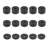 EMSea 15Pcs M8 Rubber Spacer Kit Assorted Thickness Standoff Washer for DIY Damping Absorbing Impact 26x15mm 26x10mm 26x5mm 5Pcs Each Size