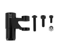 EMSea 1Pc 25T Aluminum Standard Servo Arm with Screws And Nuts Replacement Part XMX48SH25 Compatible with Traxxas-X-Maxx 6S 8S Black 6061 Aluminum