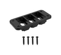EMSea 1pc 3 Way Push Switch Bracket Mount Panel Plastic Holder 3 Holes Push Button Switch Mounting Panel with 4 Screws Compatible with Toyota Prado
