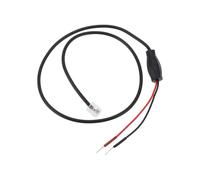 EMSea 1pc RJ11 Rearview Mirror Plug Cord Radar Detector Power Cable 60cm Compatible with Escort Compatible with Valentine One Compatible with Uniden RJ11 Radar Detector(Small Pin)