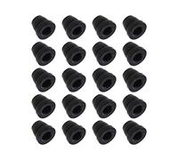 EMSea 20PCS Rubber Brake Bleeder Screw Caps 6mm Grease Fitting Cap Dust Cover Brake Nipple Cap for Car Motorcycle Motorbike Car Automotive Replacement Parts Black
