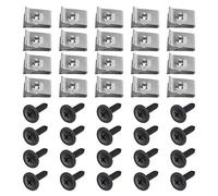EMSea 20Pcs Screw and Nut Clip Kit, for Wheel Arch Cover Undertray Fender N90775001