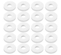 EMSea 20Pcs Silicone Bait Pump Washers OD 19.8mm ID 8mm Thickness 3mm Suitable For Bait Pumps With An Inner Diameter Of 22mm(White)