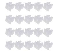 EMSea 20x Vehicle Screw Grommets Insert Expanding Nuts White Plastic Mounting Clip Retainers Universal for Car Boat Fits 7x7mm Hole