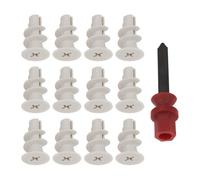 EMSea 250pcs Plasterboard Dowels Fixings Self-Drilling Nylon Plugs Drywall Anchors Srew Size Ø 5-6mm for Furniture Shelfs with Tools