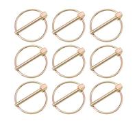 EMSea 25PCS Heavy Duty Lynch Pin Cotter Pins Assortment Kit 4.5x40mm Galvanized Carbon Steel for Farm Tractors Trailers Trucks Mowers Garden Linch Pin