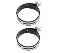 EMSea 2pcs 100mm Motorcycle Exhaust Muffler Silencer Pipe Hanger Clamp Strap Mount Brackets