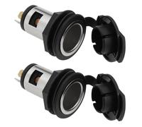 EMSea 2Pcs 12-24V 2Pin Cigarette Lighter Installation Socket MAX 20A Power Cigarette Lighter Board Socket With Screw Thread for Cars Trucks Boats Caravans