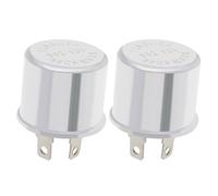 EMSea 2PCS 2 Pin Flasher Units Relay 12V 20A 47W for Fixing Flashing Turn Signal & LED Blinking Issues Classic Cars Motorcycle Vans Older Lorry Trucks