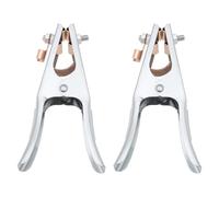 EMSea 2Pcs 200A Welding Machine Earth Clamp Electroplated Copper Welding Ground Clamp for Electric Welding Machine Cutting Machine 170x90mm