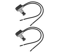 EMSea 2Pcs 2Pin Normally Open Momentary Self-resetting Switch 2-Position M12x1.5 for Electrical Switch 34.9x13mm 160mm