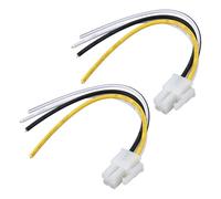 EMSea 2PCS 4Pin Car Amplifier Speaker Wire Harnesses 14cm Compatible with Alpine Compatible with Diamond Audio Amplifiers
