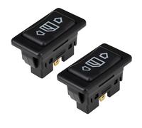 EMSea 2Pcs 6-Pin Electric Power Window Switch LED 12V 24V 10A Black