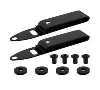 EMSea 2pcs 85mm Belt Clip Stainless Steel Sheath Waist Clip Sheath Belt Clip Compatible with Kydex IWB IWB-2 Holster Black (Medium)